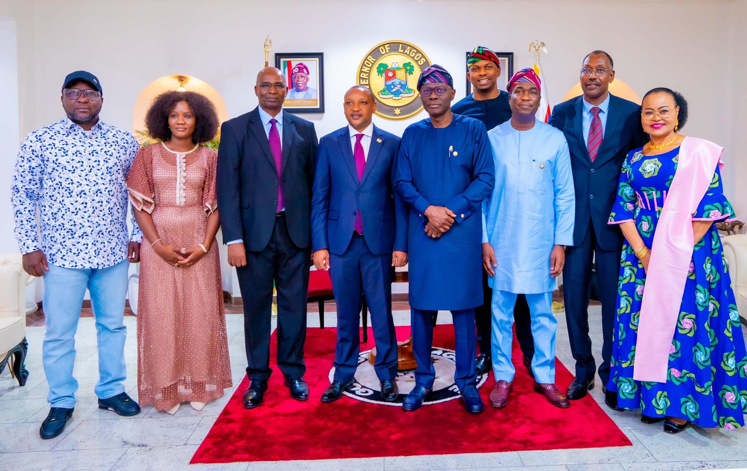 REPUBLIC OF KENYA HIGH COMMISSIONER TO NIGERIA, ISAAC PARASHINA PAYS COURTESY CALL TO GOVERNOR SANWO-OLU AT LAGOS HOUSE, MARINA